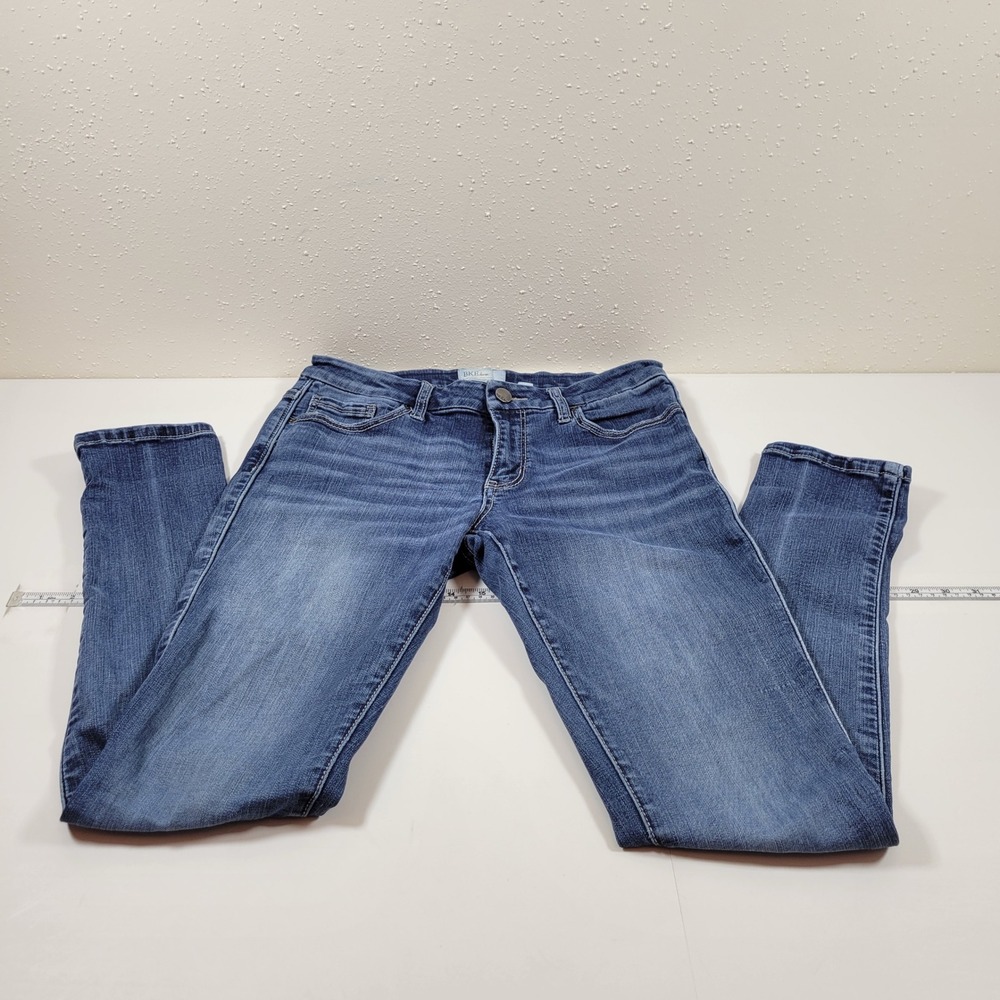 BKE Stella Skinny Jeans Womens 30R Medium Wash Excellent Mid Rise Denim